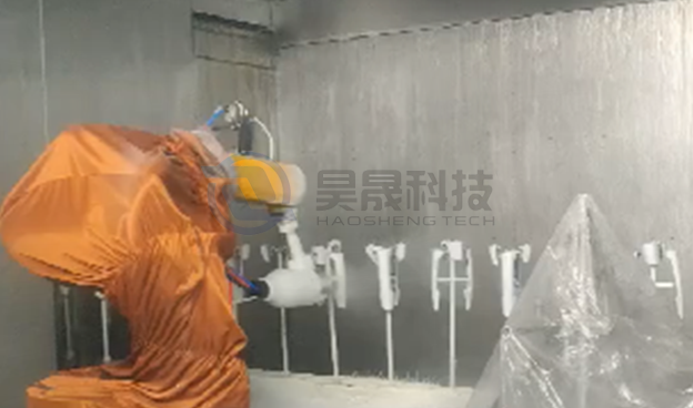 機(jī)器人跟蹤噴涂氣車門把手